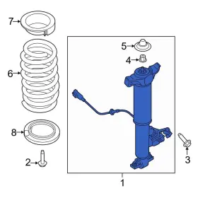 G3gz18125g Lincoln Oe For Continental 17-20 Rear Left Suspension Shock Absorber