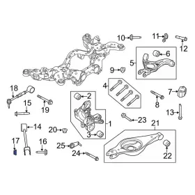 W707246s440 Lincoln Oe For Mks 2009-2016 Suspension Track Bar Nut