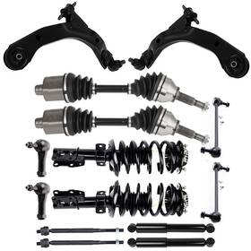 Linktop L848-358rts Fits Dodge Ram 1500 4wd 2006-2008 Front Struts Upper Control Arms Sway Bars