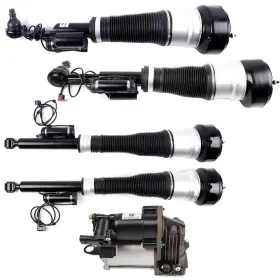 12438847 Luxfineparts Rear Air Suspension Spring Bags For 4matic W221 S350 S450 S550 Left Right