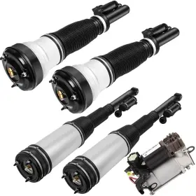 12438873 Luxfineparts Rear Air Suspension Spring Bags For Mercedes S320 S350 S430 Left Right