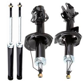 Luxfineparts 12491389 Front Rear Struts Shocks For 2009-2012 Versa Left Right