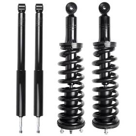 Luxfineparts 12511277 4pc Kit Front Struts Assembly And Rear Shock Absorber For 2001-07 Toyota Sequoia