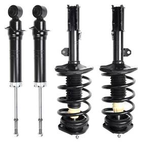 Luxfineparts 12511288 4pc Kit Front Struts Assembly And Rear Shock Absorber For 2003-06 Pontiac Vibe Awd
