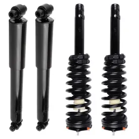 12511291 Luxfineparts 4pc Kit Front Struts Assembly And Rear Shock Absorber For 2010-2012 Ford Fusion