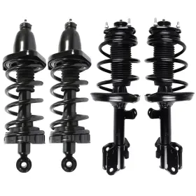 12511385 Luxfineparts 4pcs Front Rear Complete Struts For 2006-2014 Honda Ridgeline