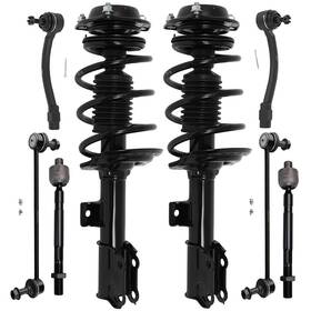Luxfineparts 13445297 Front Strut With Coil Spring Assembly Tie Rod End For Hyundai Elantra 2014-2016