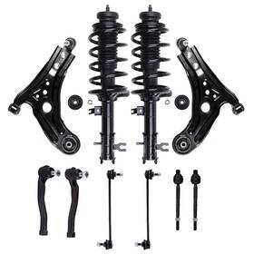 Luxfineparts 13445337 Front Complete Strut Assembly Control Arm Ball Joint For 2005-08 Pontiac Wave