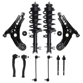 13445337 Luxfineparts Front Complete Strut Assembly Control Arm Ball Joint For 2005-08 Pontiac Wave