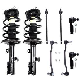 Luxfineparts 13445343 Front Strut And Coil Spring Sway Bar Tie Rod For Nissan Altima 2002-2006 2.5l