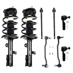 13445343 Luxfineparts Front Strut And Coil Spring Sway Bar Tie Rod For Nissan Altima 2002-2006 2.5l
