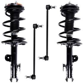 Luxfineparts 13445406 4x Front Complete Strut Assembly Sway Bar End Link For Toyota Rav4 2006-2012