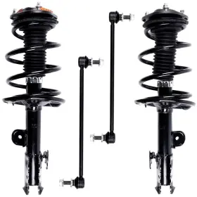 13445406 Luxfineparts 4x Front Complete Strut Assembly Sway Bar End Link For Toyota Rav4 2006-2012