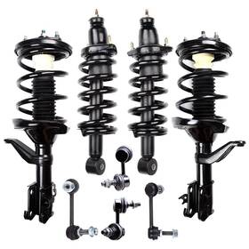 Luxfineparts 13445468 8x Complete Struts Assemblies And Sway Bar Links For 2002-2006 Honda Cr-v