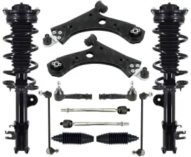 219150 Mac Auto Parts Front Struts Arms Tie Rods And Links For Compass 2017-21 With 6 Speed Transmission