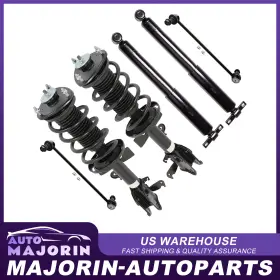 Ma847754j01 Majorin-autoparts Front Struts Fits 2011 2012 Honda Odyssey With Coil Spring And Sway Bars Rear Shocks