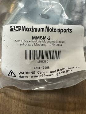 Maximum Motorsports Mmsm-2 1979-04 Mustang Coil Over Lower Shock Mount Kit X2
