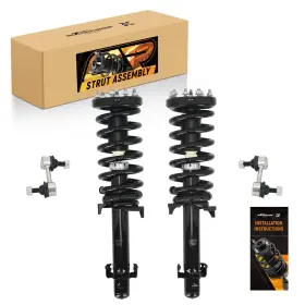 0f4tzy Maxpeedingrods 4pcs Front Struts With Coil Spring And Sway Bar Link For 2008-2012 Honda Accord 2.4l