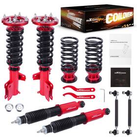 Maxpeedingrods 3ktbnm 24 Way Adjustable Damper Coilovers Lowering Struts For Ford Mustang 2005-2014
