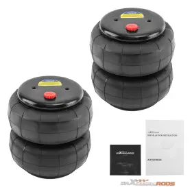 3ua90f Maxpeedingrods 2pcs 2600lbs Air Springs Suspension Bags Single Port 1/2 Inch Npt For Sierra 1500 Suv