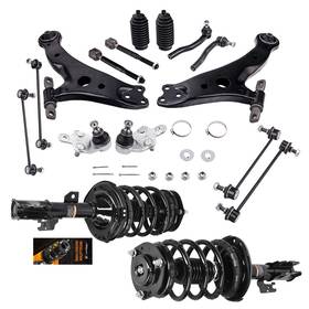 Maxpeedingrods 3z14ne Front Struts Control Arms Ball Joints Tie Rods For Toyota Camry 2007-2011 16pcs