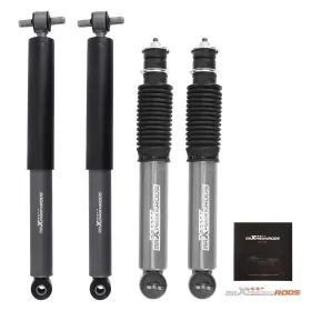 4f2kyp Maxpeedingrods Lowering Shocks Kit 2 Inch -5 Front 3 -6 Rear For Chevy S10 Gmc Sonoma Rwd 1982-04