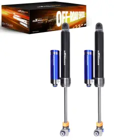 5d6h7i Maxpeedingrods 10-stage Dual Damping Adj. 1 Inch Lift Rear Shocks For F250 Super Duty 2005-2016 Awd