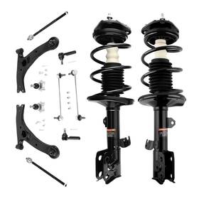 Maxpeedingrods 6ae4cg Front Rear Strut Lower Control Arm Kit For 2009-2013 Toyota Corolla 11-13 Matrix