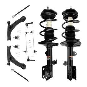 6ae4cg Maxpeedingrods Front Rear Strut Lower Control Arm Kit For 2009-2013 Toyota Corolla 11-13 Matrix