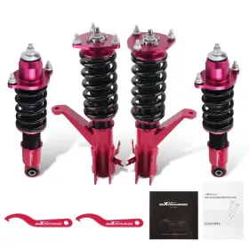 8deu32 Maxpeedingrods Coilover Shocks Strut Fit Honda Civic 2001-2005 Height Adjustable