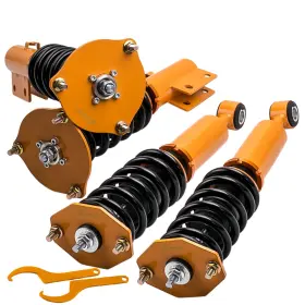 8znemw Maxpeedingrods Coilover Lowering Kits For Mitsubishi 3000gt Awd 1991 -99 3.0l Adj Height Golden