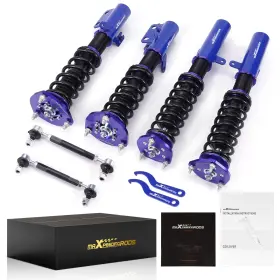 As1b6e Maxpeedingrods Coilovers Kit For Toyota Camry 07-11 Xv40 Adjustable Height Shock Struts Blue