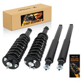 Maxpeedingrods Gx85vn 4pcs Complete Front Struts Spring Rear Shocks For Toyota Tundra Rwd 2000-2006