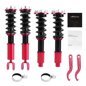 Gxqs06 Maxpeedingrods Front Rear Coilovers Strut For Honda Accord 08-12 Acura Tsx 09-14 Adj.height