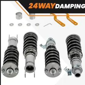Hg78pd Maxpeedingrods 24 Step Coilover Strut Kit For Honda Civic 1996-2000 Ej Ek Em