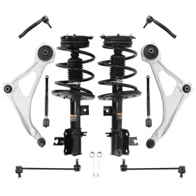 Hvez9d Maxpeedingrods 10x Front Struts Coil Spring Upper &lower Control Arms For 15-18 Nissan Altima