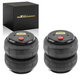 Maxpeedingrods Jzrgi9 Pair 2600lbs Air Suspension Bags 1/2 Inch Npt Fitting Line For Ford Super Duty