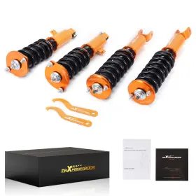 Kq76hj Maxpeedingrods Coilover Suspension Lowering Kit For Nissan 300zx Z32 90-96 Adj. Height