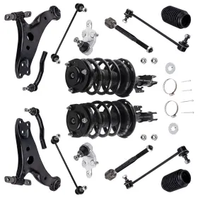 L7v18t Maxpeedingrods Front Struts Control Arms Sway Bar Tie Rods For Toyota Camry 2007 2008-2011