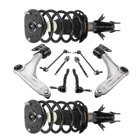 L8z075 Maxpeedingrods 10pcs Front Struts Control Arms Inner Tie Rods For 2013-20 Ford Fusion 2.0l Fwd