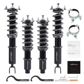 M9lp7x Maxpeedingrods 24 Level Damper Coilovers Kit For Honda Accord 1990-1997 Coil Springs Suspension