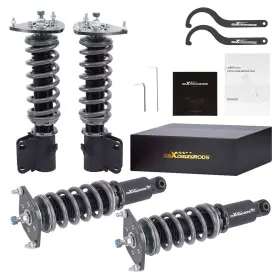 P5q3mz Maxpeedingrods T7 Coilover 24 Level Shocks Struts Kit For Subaru Impreza 2008-14