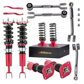 Q826vu Maxpeedingrods Height Adj.coilovers Shocks Rear Radius Arms Kits For Nissan 350z Z33 2003-2008