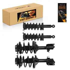 R4lcxe Maxpeedingrods Front And Rear Complete Strut Springs For 2005-2009 Subaru Legacy