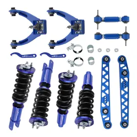 Sin6oy Maxpeedingrods Adjustable Coilovers And Front Upper Rear Camber Arm Kit For Honda Civic Ek 96-00