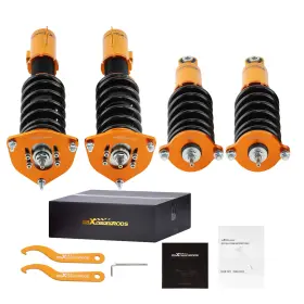 W6rae4 Maxpeedingrods 24-step Damper Coilover Struts Lowering Coils For Subaru Legacy 2000-2004