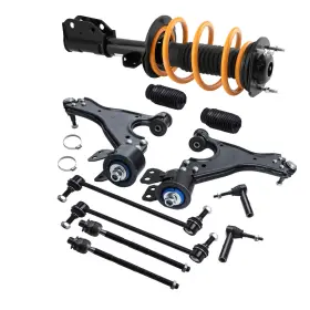 Wjfac8 Maxpeedingrods Front Struts Lower Control Arm Sway Bar For Gmc Acadia 07-12 Chevrolet Traverse