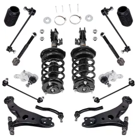 X6r14s Maxpeedingrods 16pc Front Struts Coil Springs Control Arms Kit For Toyota Camry 2007-2011