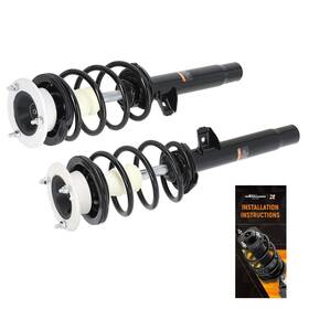 Maxpeedingrods Xura73 2pcs Front Strut Coil Spring Assembly For Bmw 135i 2008 2009 2010 2011 325i 2006