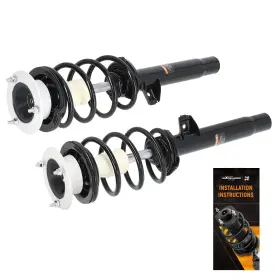 Xura73 Maxpeedingrods 2pcs Front Strut Coil Spring Assembly For Bmw 135i 2008 2009 2010 2011 325i 2006
